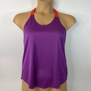 NEW Women's XL NIKE Training Elastika Strap Tank Top Shirt 727749-556 Purple